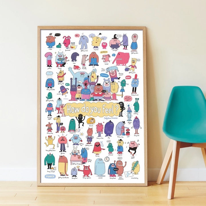 Discovery poster and repositionable stickers - How do you feel?