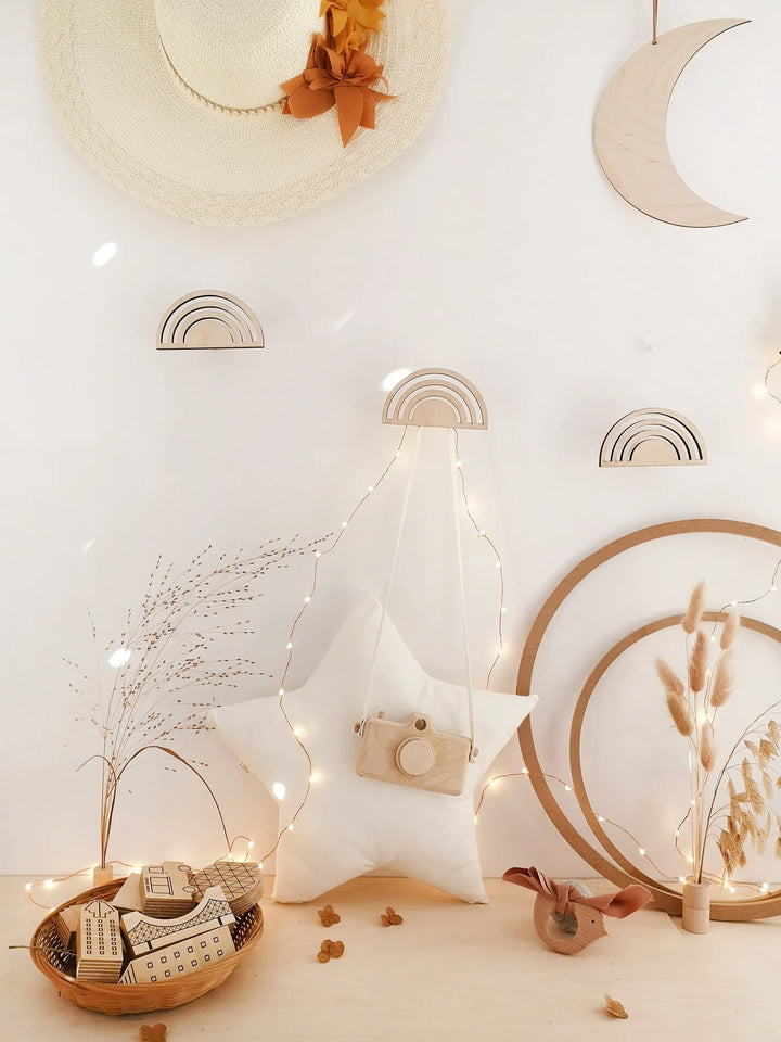 Appareil photo en bois pour enfants dans une déco pour enfants