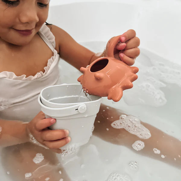 Bébé dans le bain avec Arrosoir Animaux aquatiques en silicone