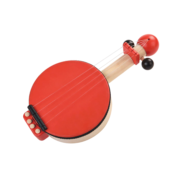 Banjo rouge en bois et caoutchouc