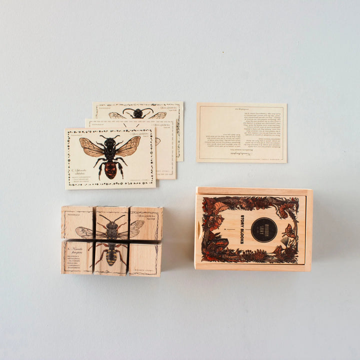 Blocs en bois sur les Espèces d'abeilles