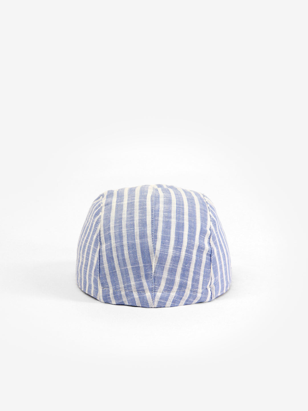 Casquette en lin Caribou Rayée bleu