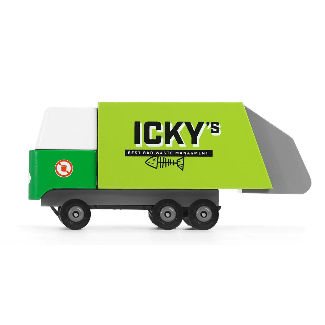 Camion poubelle vert