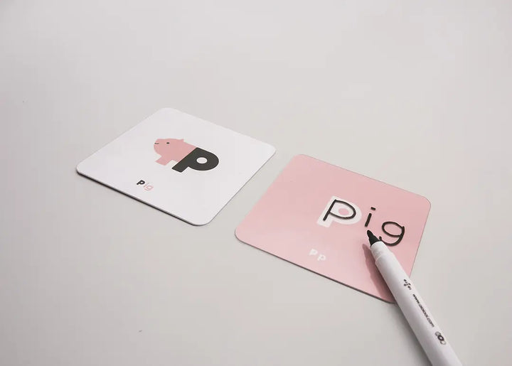 Cartes Alphabet avec marqueur