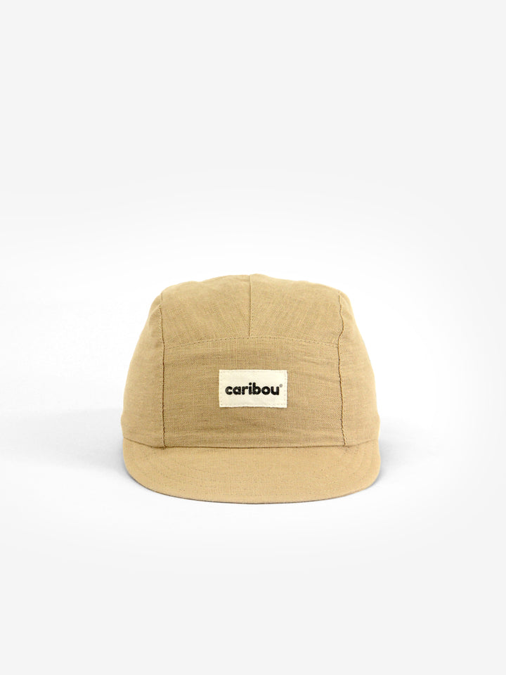 Casquette Caribou en lin Sable