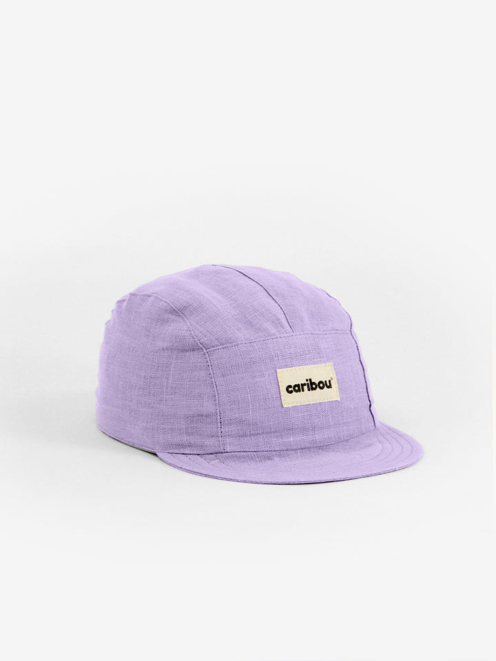 Casquette en lin Caribou lavande