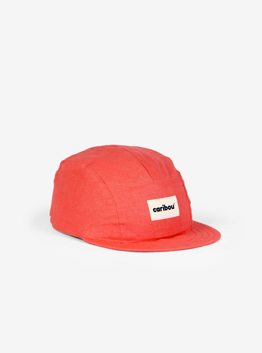 Casquette en lin Caribou pamplemousse