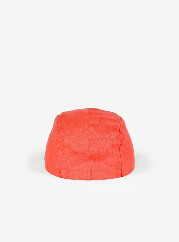 Casquette en lin Caribou pamplemousse