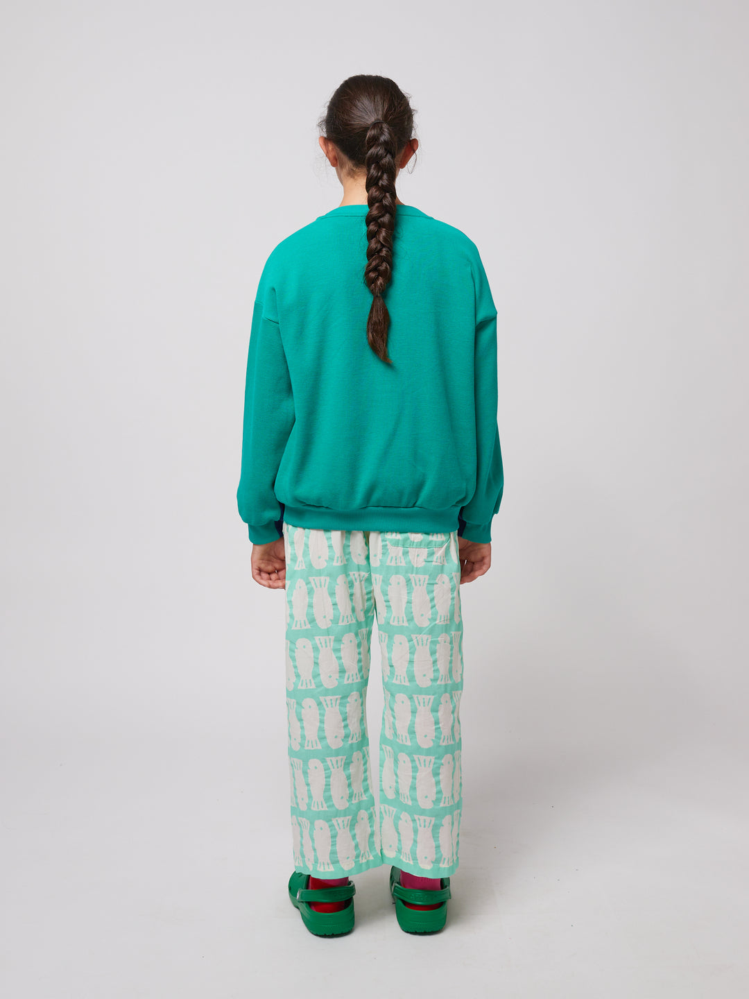 Dos de Chandail en coton vert