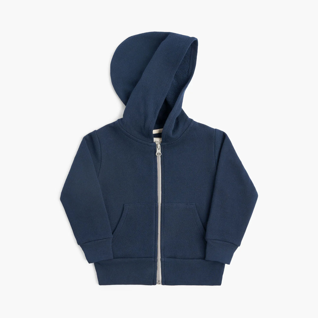 Chandail à capuche pour enfant en coton ouaté marine