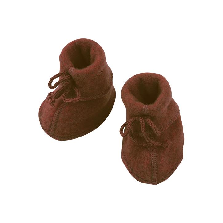 Chaussons en polaire de mérinos Cannelle