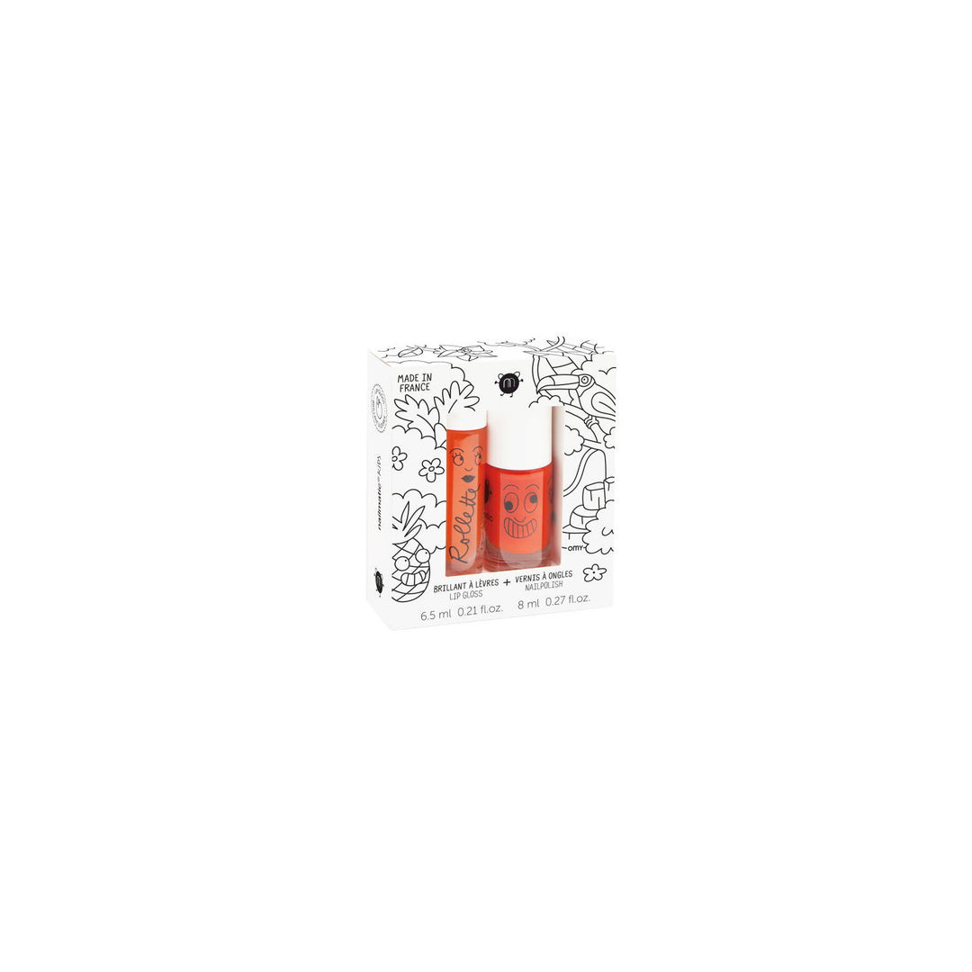 Coffret duo Rollette orange et Vernis à ongles Tropical