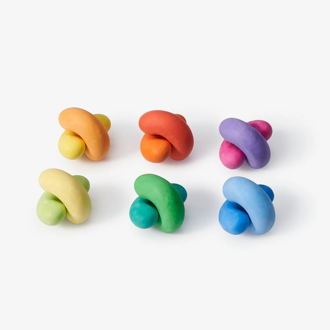 Craies en forme de haricots multicolores