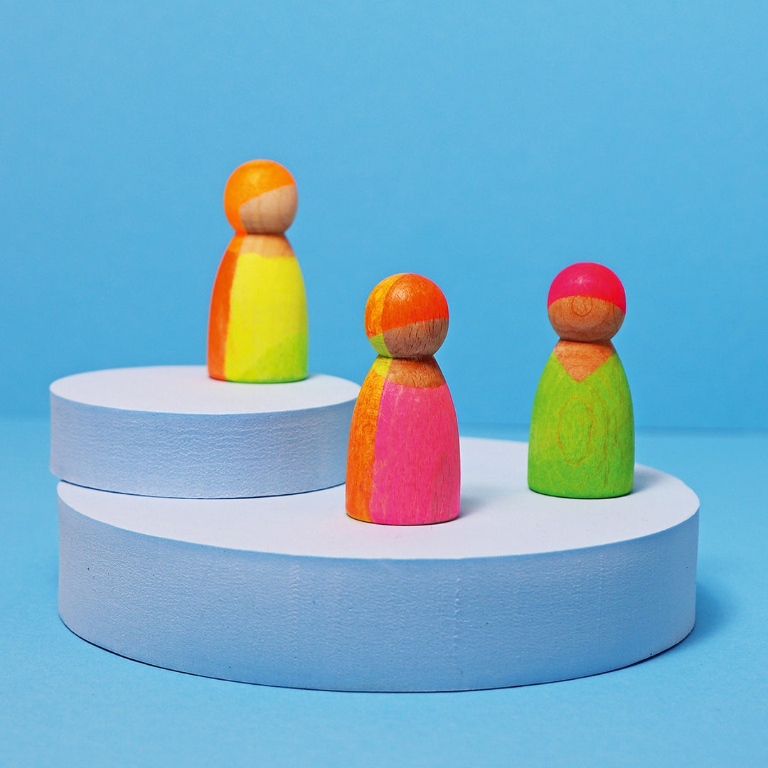 Figurines en bois Fluo