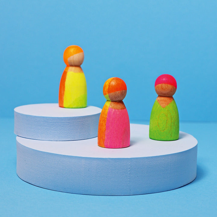 Figurines en bois Fluo