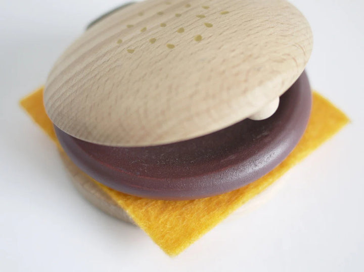 Hamburger musical en bois