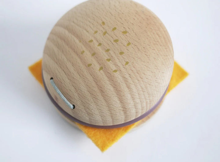 Hamburger musical en bois