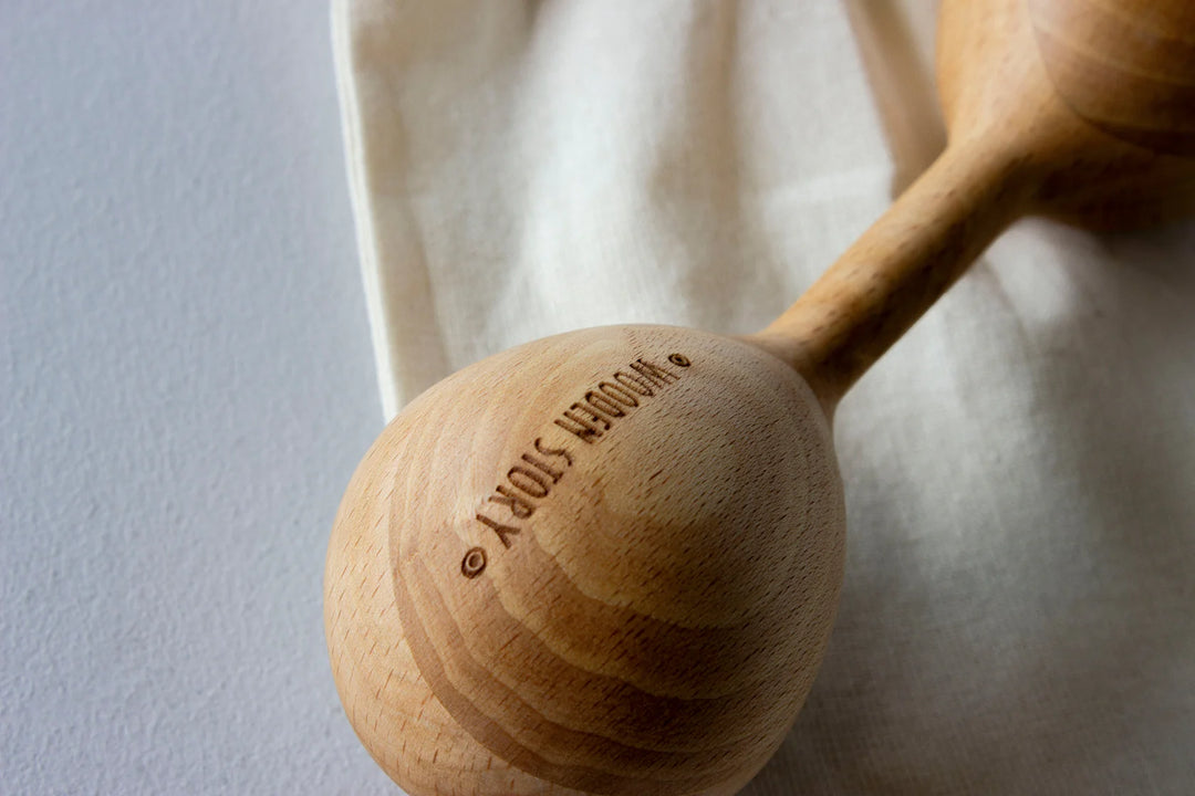 Hochet en bois Alouette