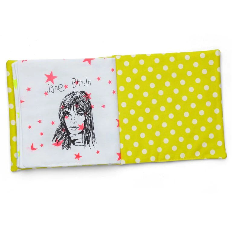Imagier des rock stars en tissu