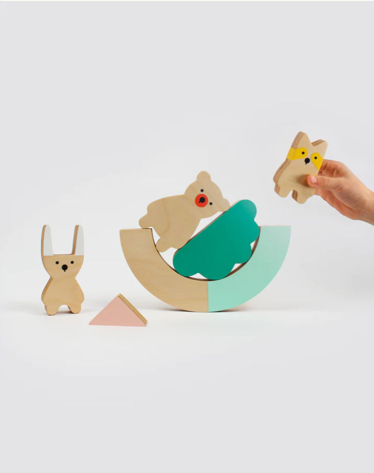 Jeu d'équilibre en bois