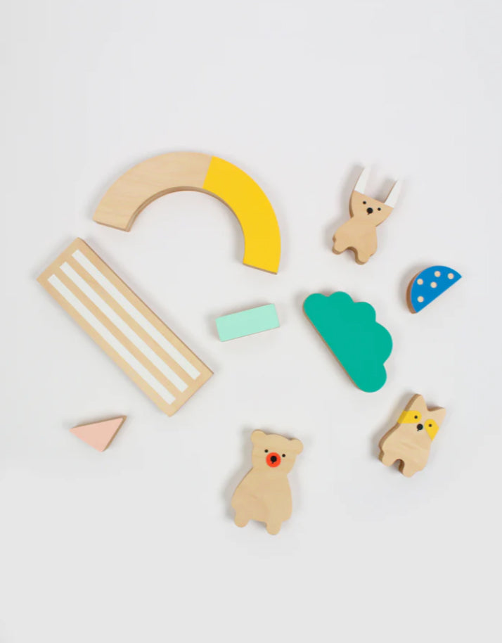 Jeu d'équilibre en bois