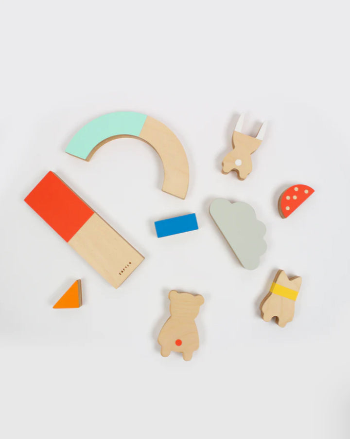Jeu d'équilibre en bois