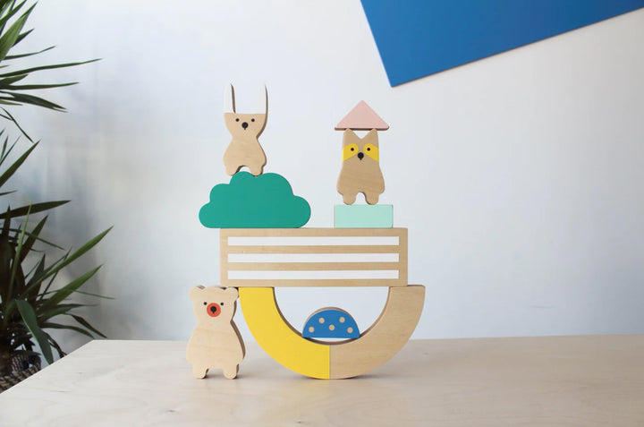 Jeu d'équilibre en bois