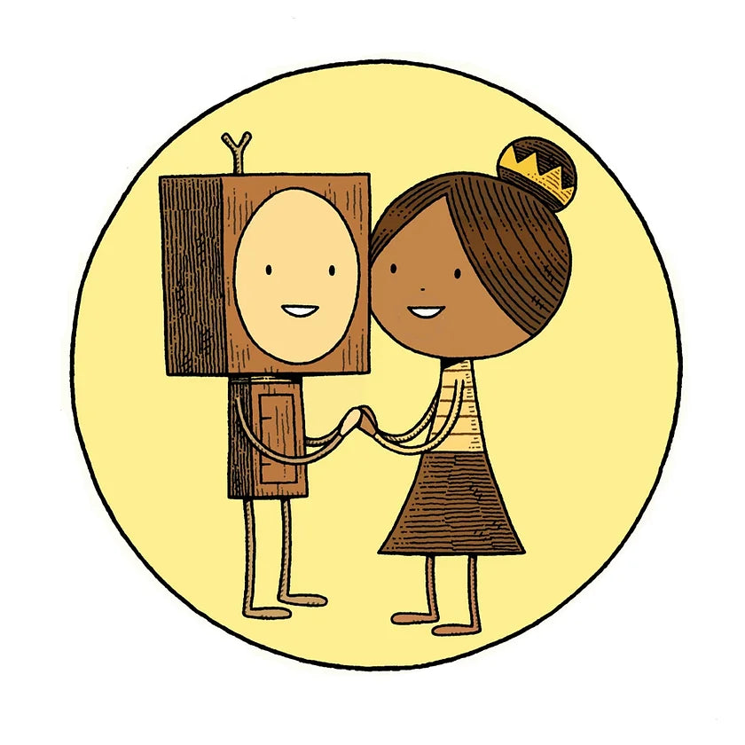 Le petit robot de bois et la princesse-bûchette par Tom Gauld
