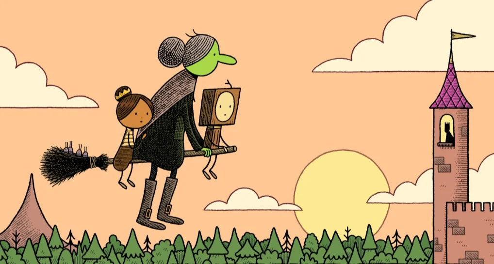Le petit robot de bois et la princesse-bûchette par Tom Gauld