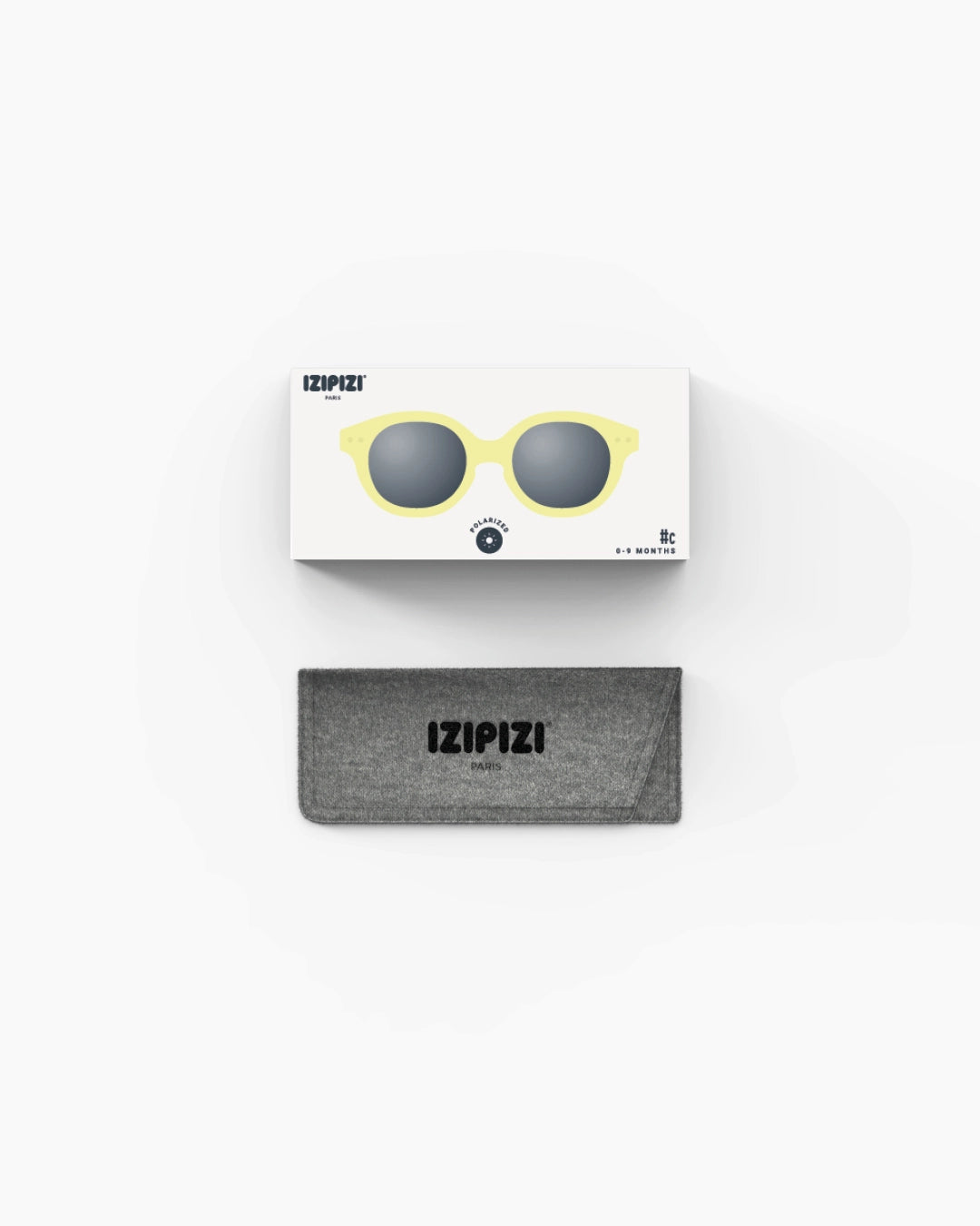 Boîte et etui de Lunettes de soleil bio sourcée limonade