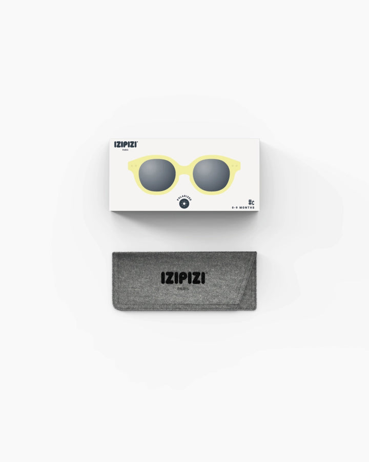 Boîte et etui de Lunettes de soleil bio sourcée limonade