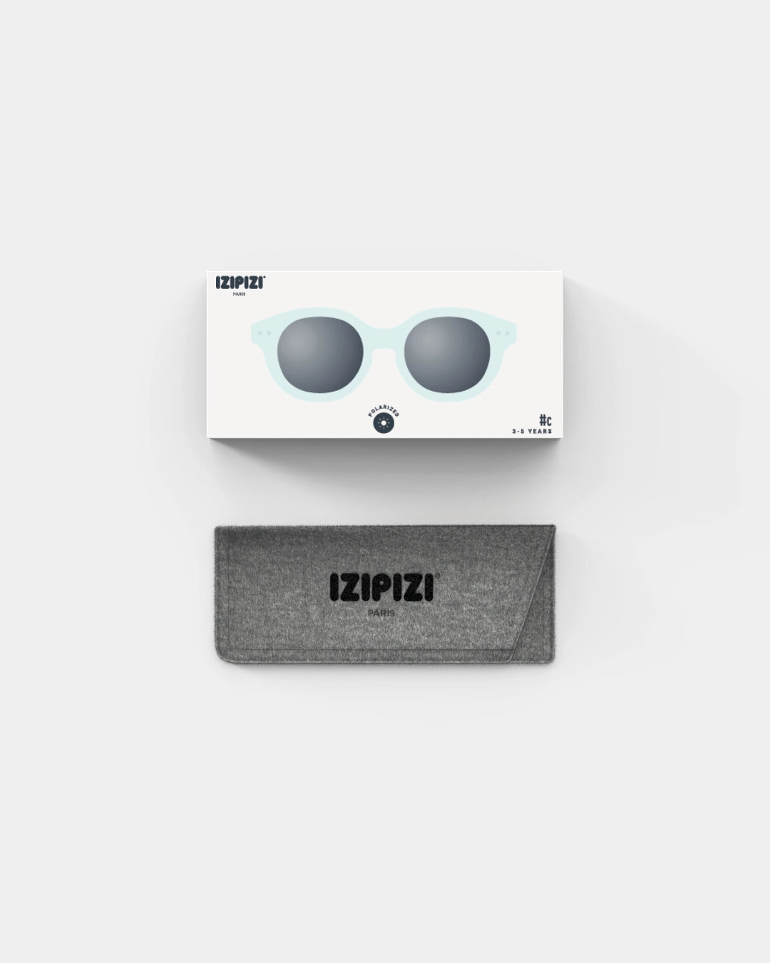 Boîte et étui de Lunettes de soleil bio sourcée Aqua Green
