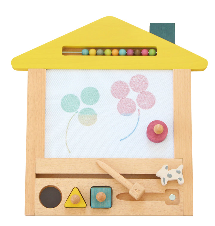 Maison à dessin magique en bois