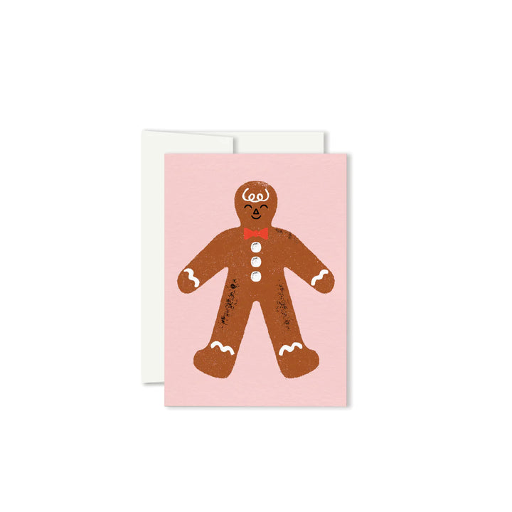 Mini carte de souhaits illustrée Pain d'épice