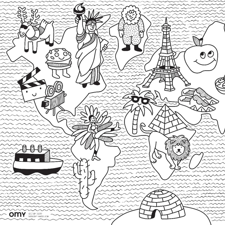 Mini ensemble de coloriage Mini Atlas