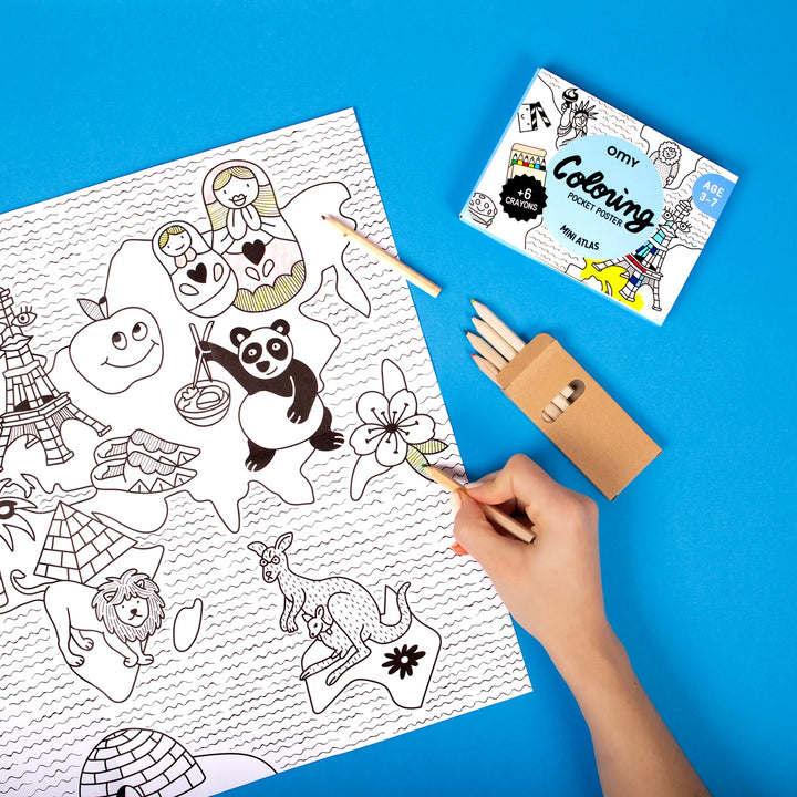 Mini ensemble de coloriage Mini Atlas