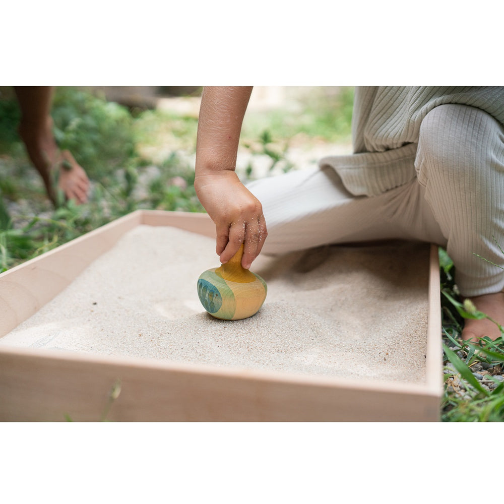 Jouet pour enfant Oiseau jaune en bois