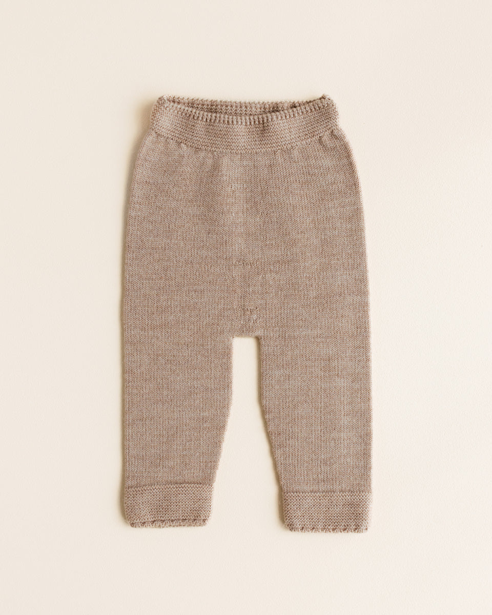 Pantalon en laine sable