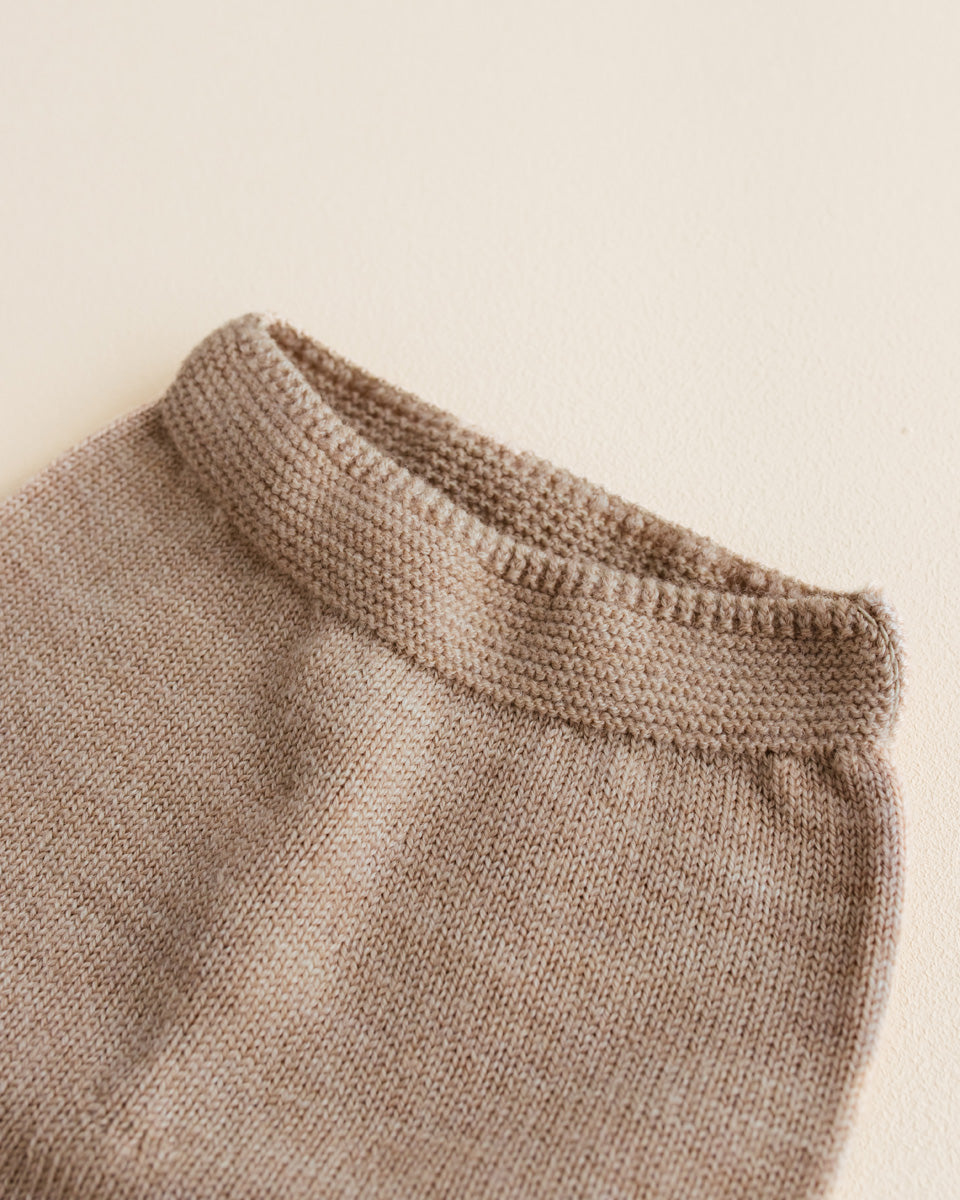 Pantalon en laine sable