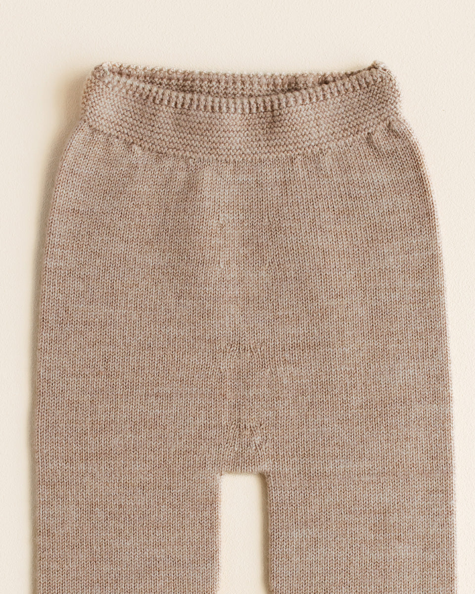 Pantalon en laine sable