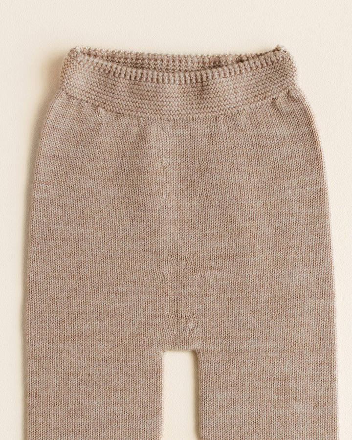 Pantalon en laine sable