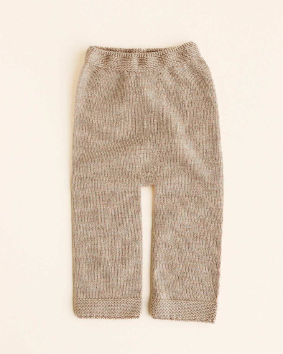 Pantalon en laine sable