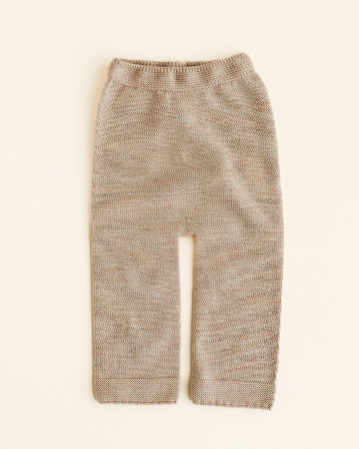 Pantalon en laine sable