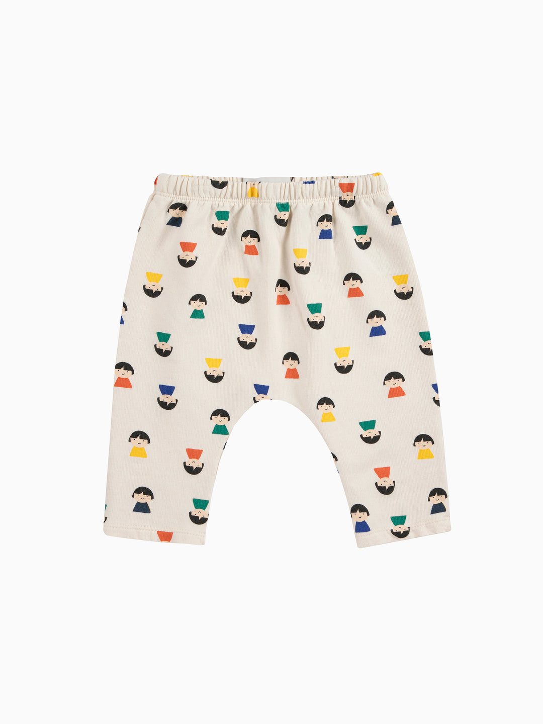 Pantalon jogging Bobo Choses en coton écru avec imprimé pions