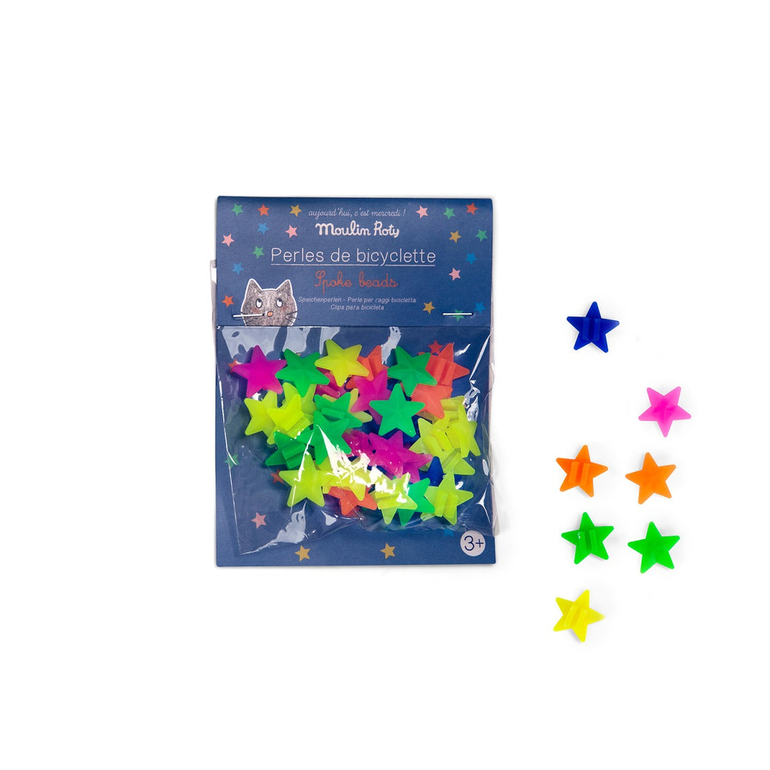 Perles étoiles pour rayons de vélo