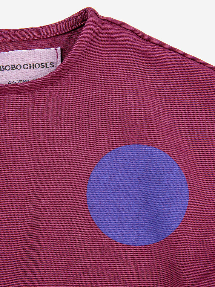 Détail de Robe en lyocell mauve avec formes géométriques