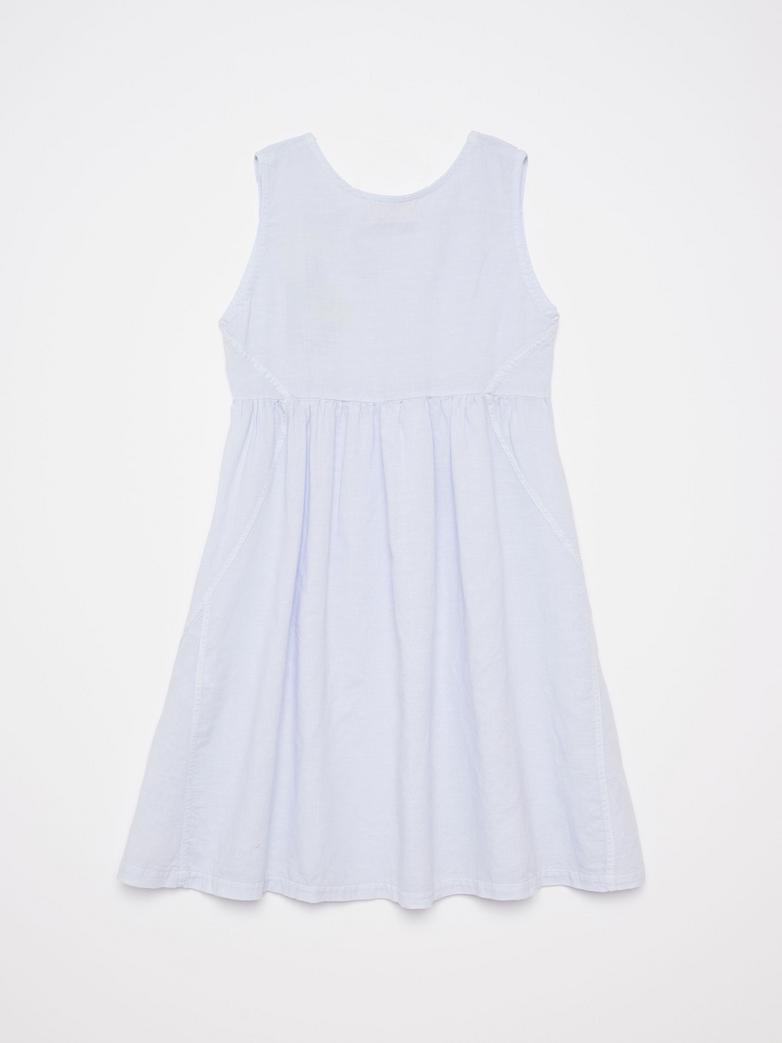 Dos de Robe True Artist en coton lavande sans manches