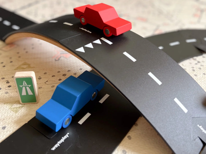 Route flexible Autoroute de 40 morceaux avec voitures