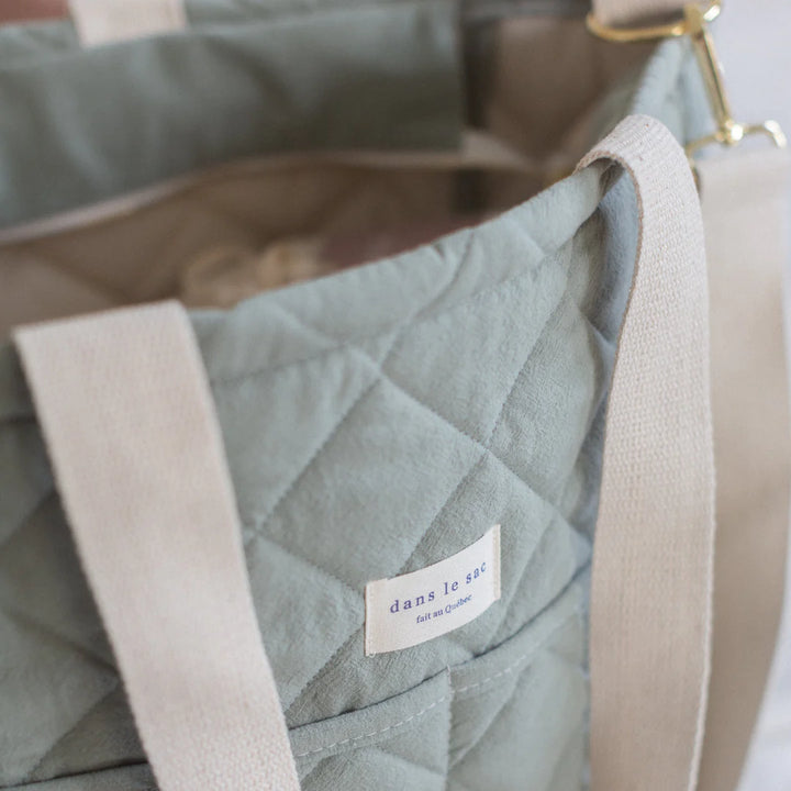 Sac à couche en coton menthe