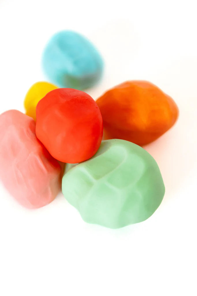 Pâte de bain et de douche en couleurs variées